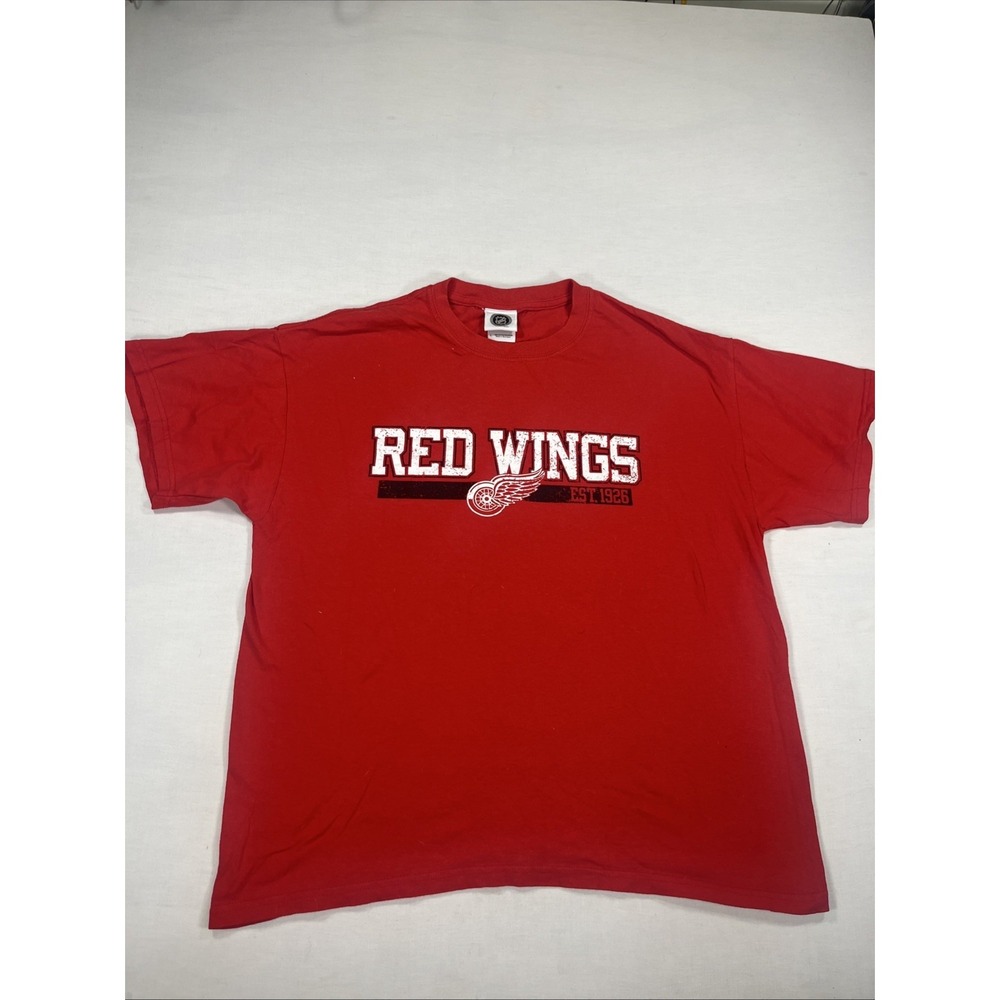 Red‎ Wings T-shirt official NHL size large Red